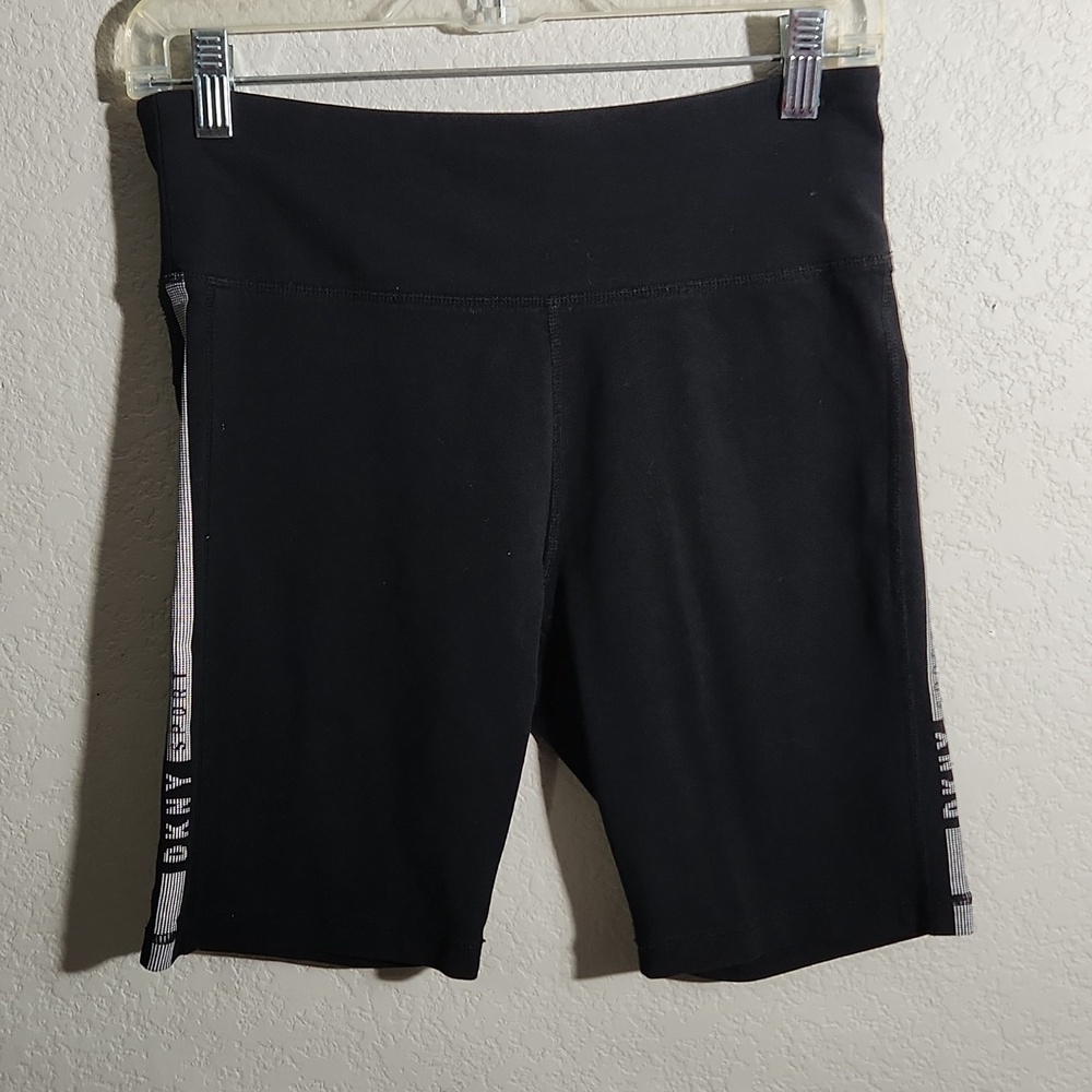 DNKY Sport Shorts Size M Black White Y2K